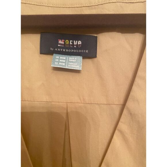 Anthropologie-Maeve Puff-Sleeved Midi Dress size 20w - Picture 6 of 9